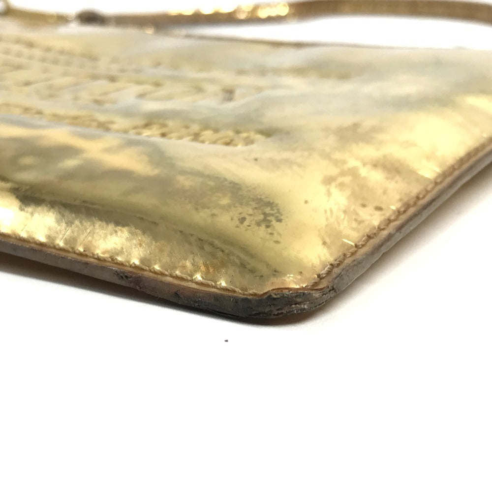 LOUIS VUITTON M95278 Monogram Miroir Pochette Plat Pouch Shoulder Bag Clutch Bag 2-Way Bag Handbag Leather Unisex Gold
