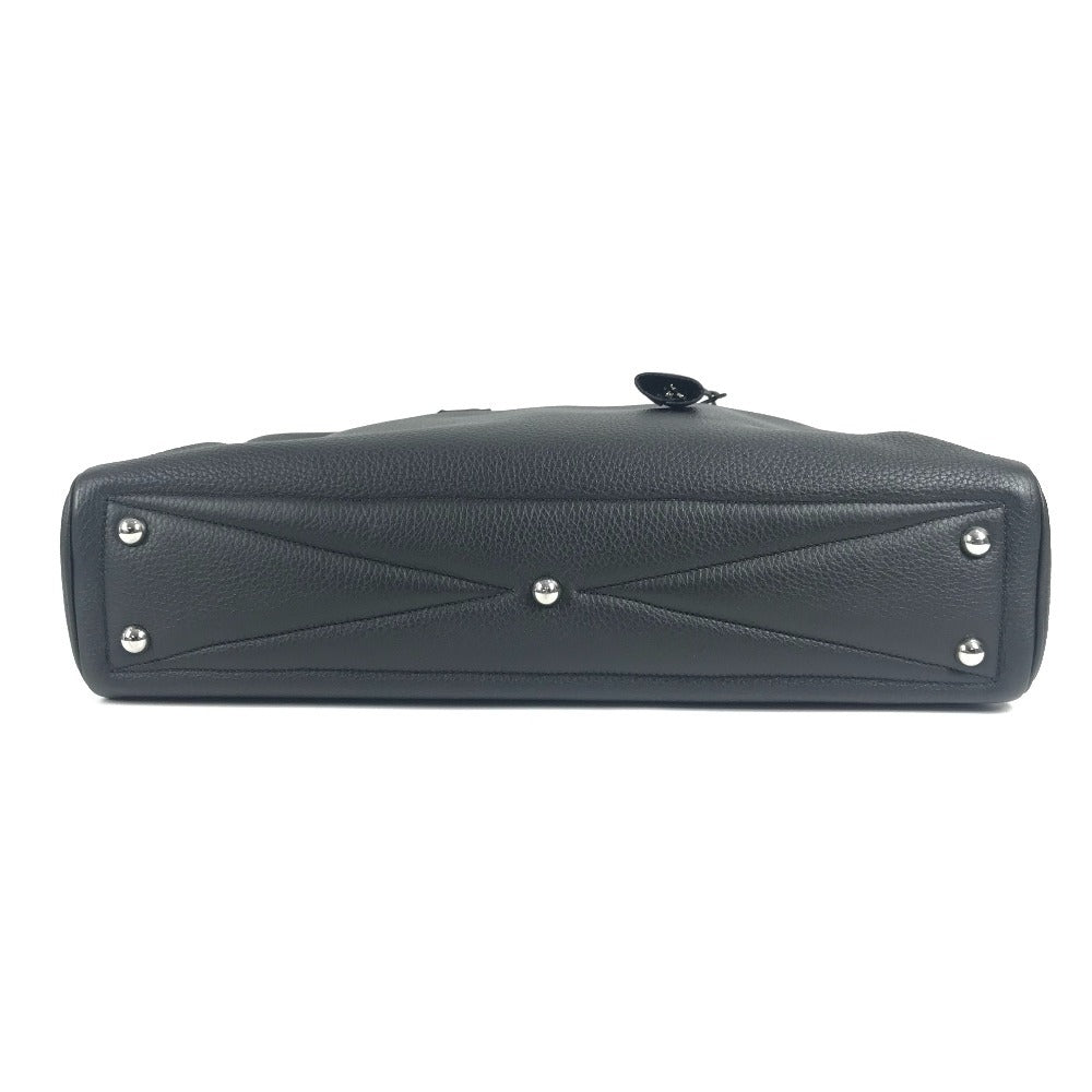 HERMES Victoria 40 Bag Handbag Tote Bag Business Bag Taurillon Clemence Unisex Black