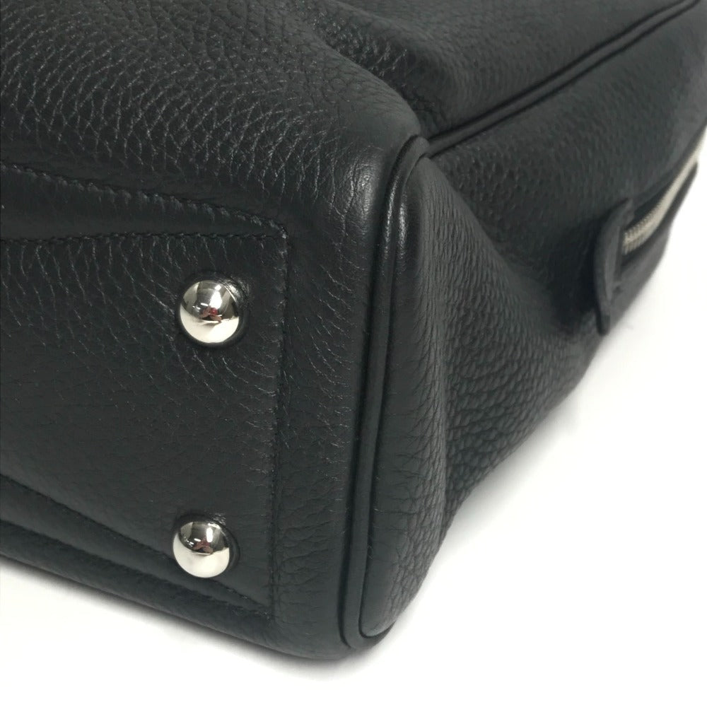HERMES Victoria 40 Bag Handbag Tote Bag Business Bag Taurillon Clemence Unisex Black