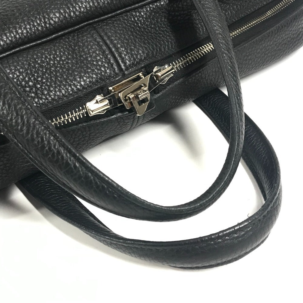 HERMES Victoria 40 Bag Handbag Tote Bag Business Bag Taurillon Clemence Unisex Black