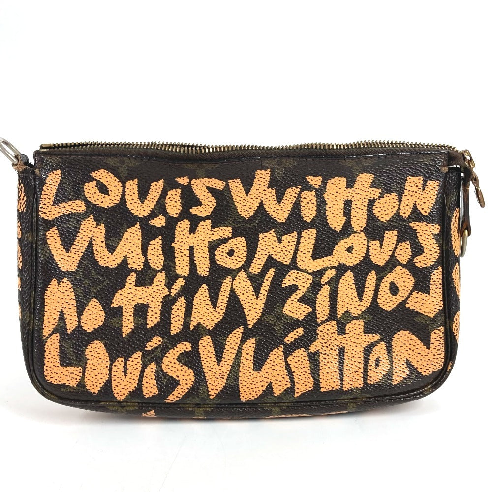 LOUIS VUITTON M92193 Monogram Graffiti Pochette Accessoires Handbag/Shoulder Bag, Accessory Pouch, Monogram Graffiti Canvas, Women's, Orange