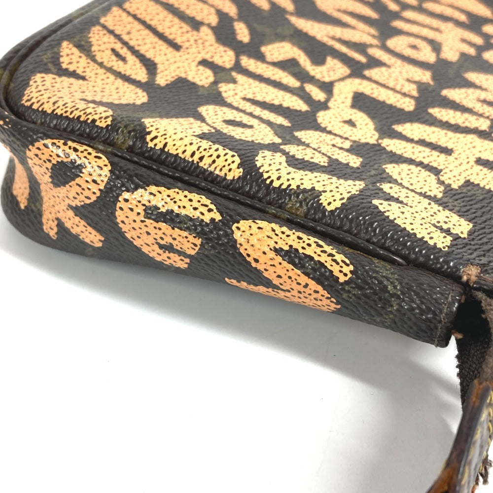 LOUIS VUITTON M92193 Monogram Graffiti Pochette Accessoires Handbag/Shoulder Bag, Accessory Pouch, Monogram Graffiti Canvas, Women's, Orange
