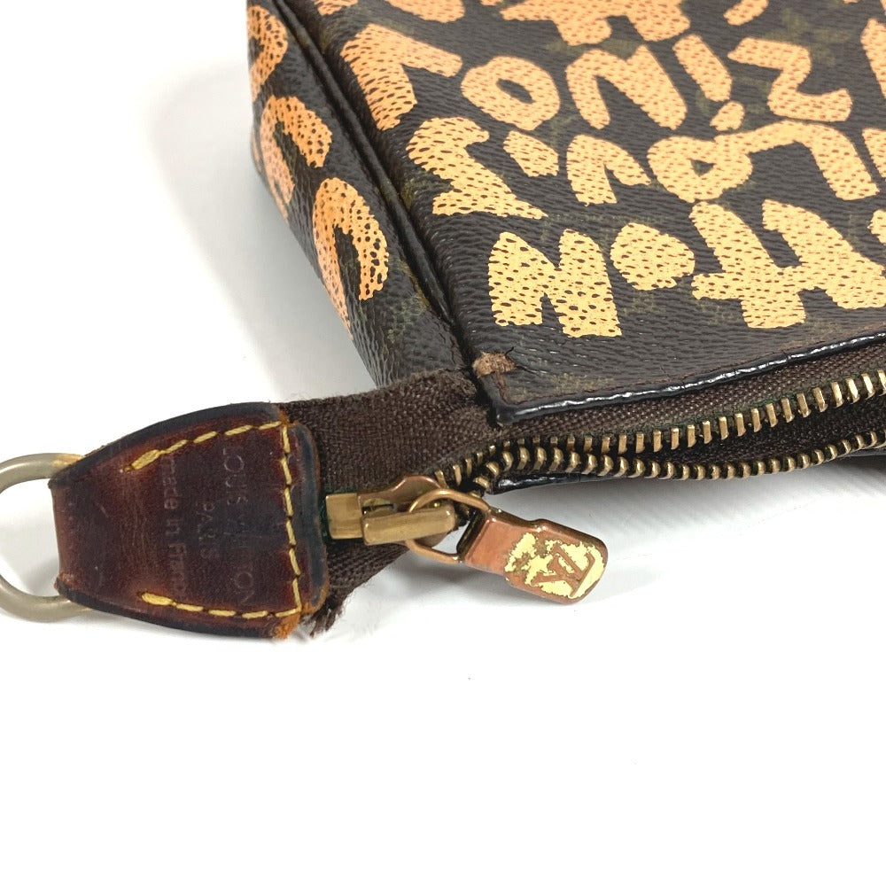 LOUIS VUITTON M92193 Monogram Graffiti Pochette Accessoires Handbag/Shoulder Bag, Accessory Pouch, Monogram Graffiti Canvas, Women's, Orange