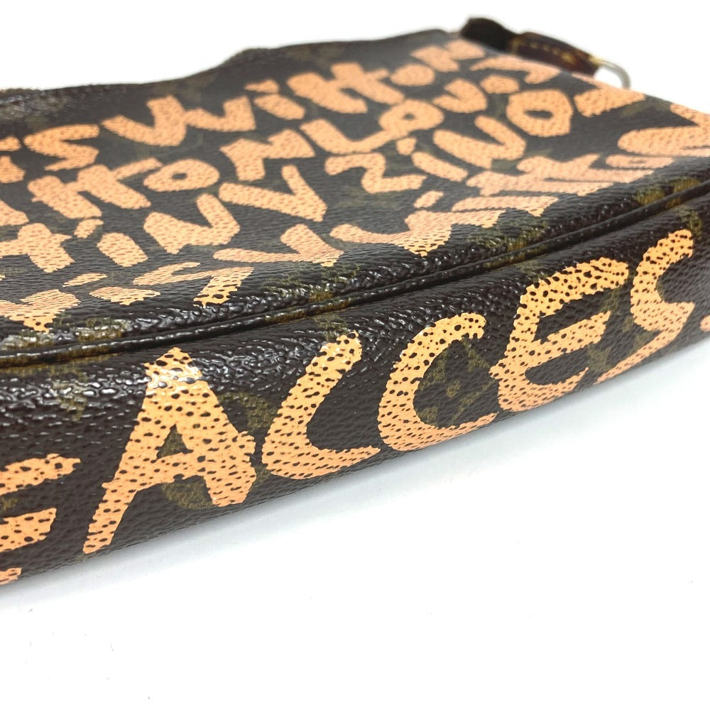 LOUIS VUITTON M92193 Monogram Graffiti Pochette Accessoires Handbag/Shoulder Bag, Accessory Pouch, Monogram Graffiti Canvas, Women's, Orange