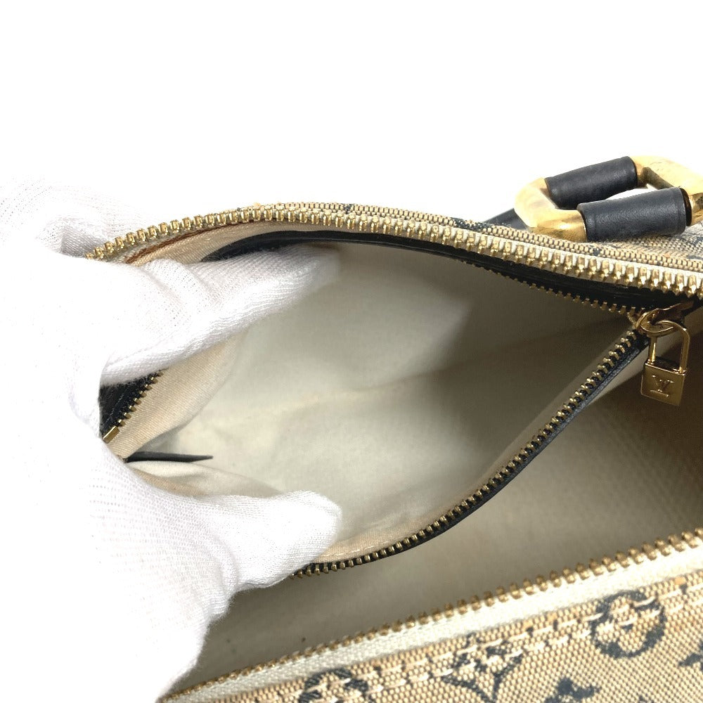 LOUIS VUITTON M92205 Monogram Mini Alma Long Bag Mini Boston Bag Handbag Monogram Mini Canvas Ladies Navy