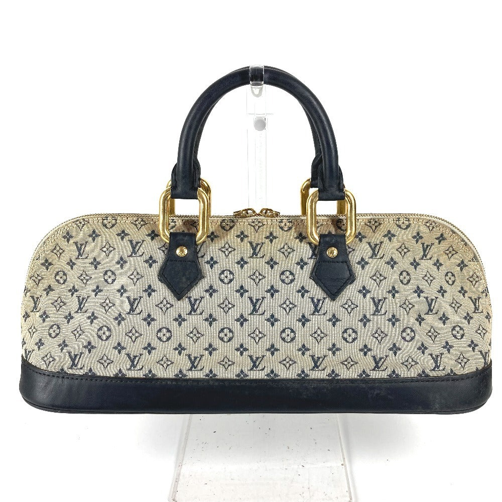LOUIS VUITTON M92205 Monogram Mini Alma Long Bag Mini Boston Bag Handbag Monogram Mini Canvas Ladies Navy