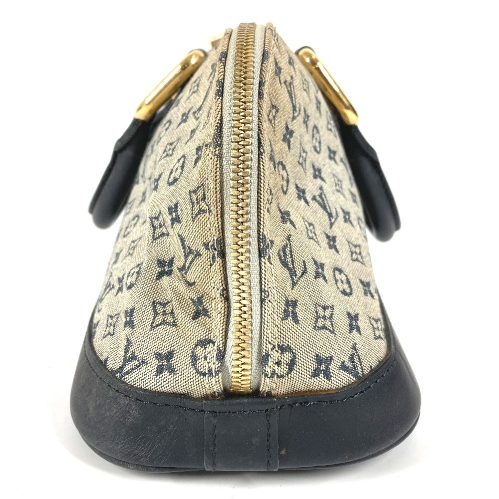 LOUIS VUITTON M92205 Monogram Mini Alma Long Bag Mini Boston Bag Handbag Monogram Mini Canvas Ladies Navy