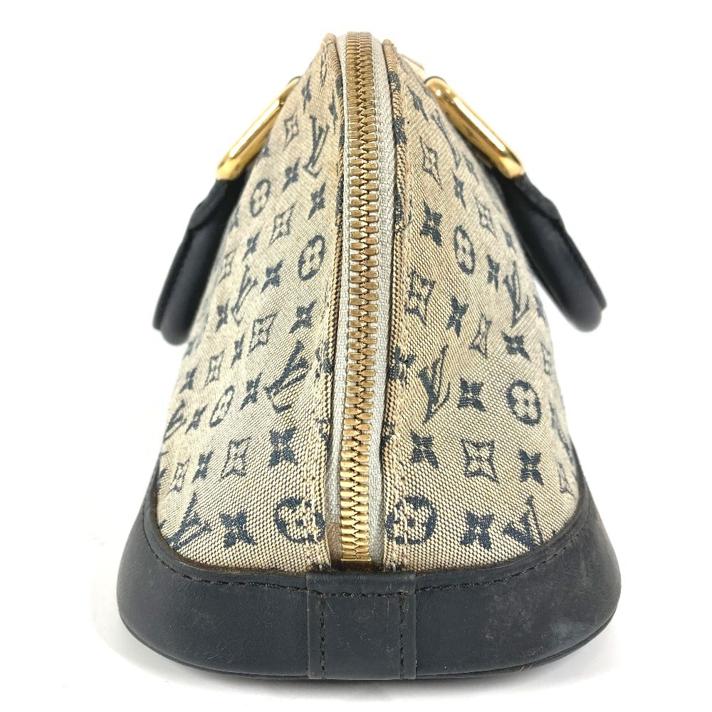 LOUIS VUITTON M92205 Monogram Mini Alma Long Bag Mini Boston Bag Handbag Monogram Mini Canvas Ladies Navy