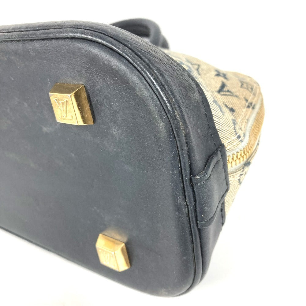 LOUIS VUITTON M92205 Monogram Mini Alma Long Bag Mini Boston Bag Handbag Monogram Mini Canvas Ladies Navy