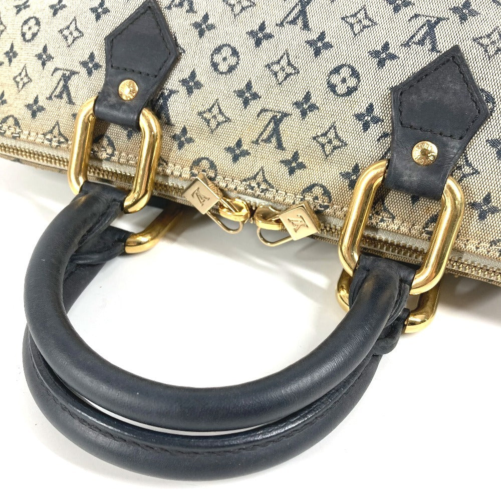 LOUIS VUITTON M92205 Monogram Mini Alma Long Bag Mini Boston Bag Handbag Monogram Mini Canvas Ladies Navy