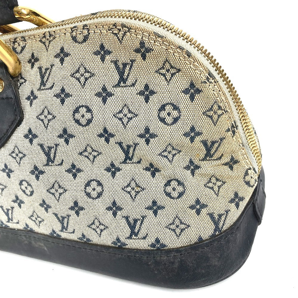 LOUIS VUITTON M92205 Monogram Mini Alma Long Bag Mini Boston Bag Handbag Monogram Mini Canvas Ladies Navy