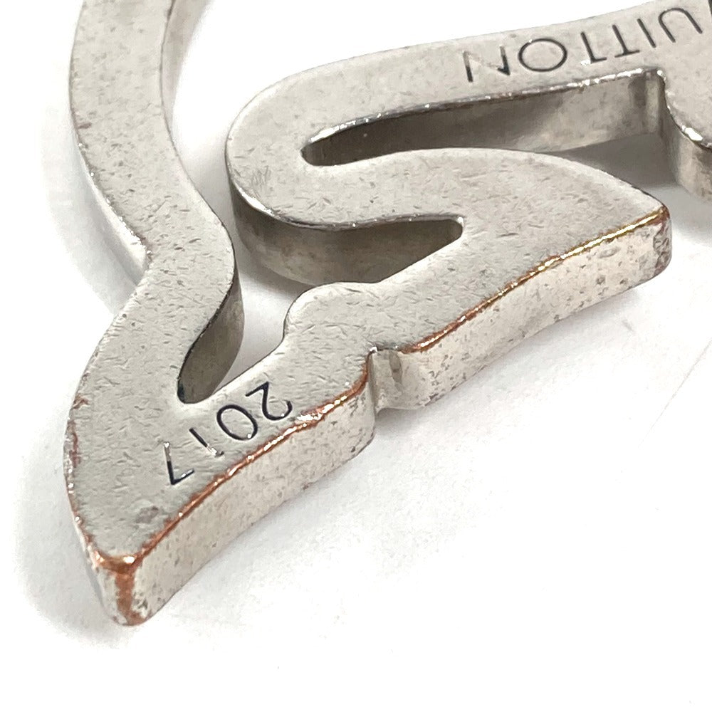 LOUIS VUITTON M61936 America's Cup Portecle Baleine Bag Charm Whale Key Holder Metal Unisex Silver