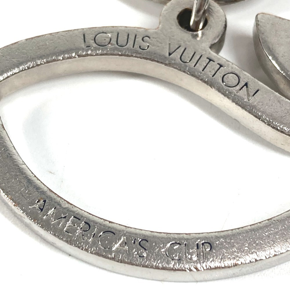 LOUIS VUITTON M61936 America's Cup Portecle Baleine Bag Charm Whale Key Holder Metal Unisex Silver