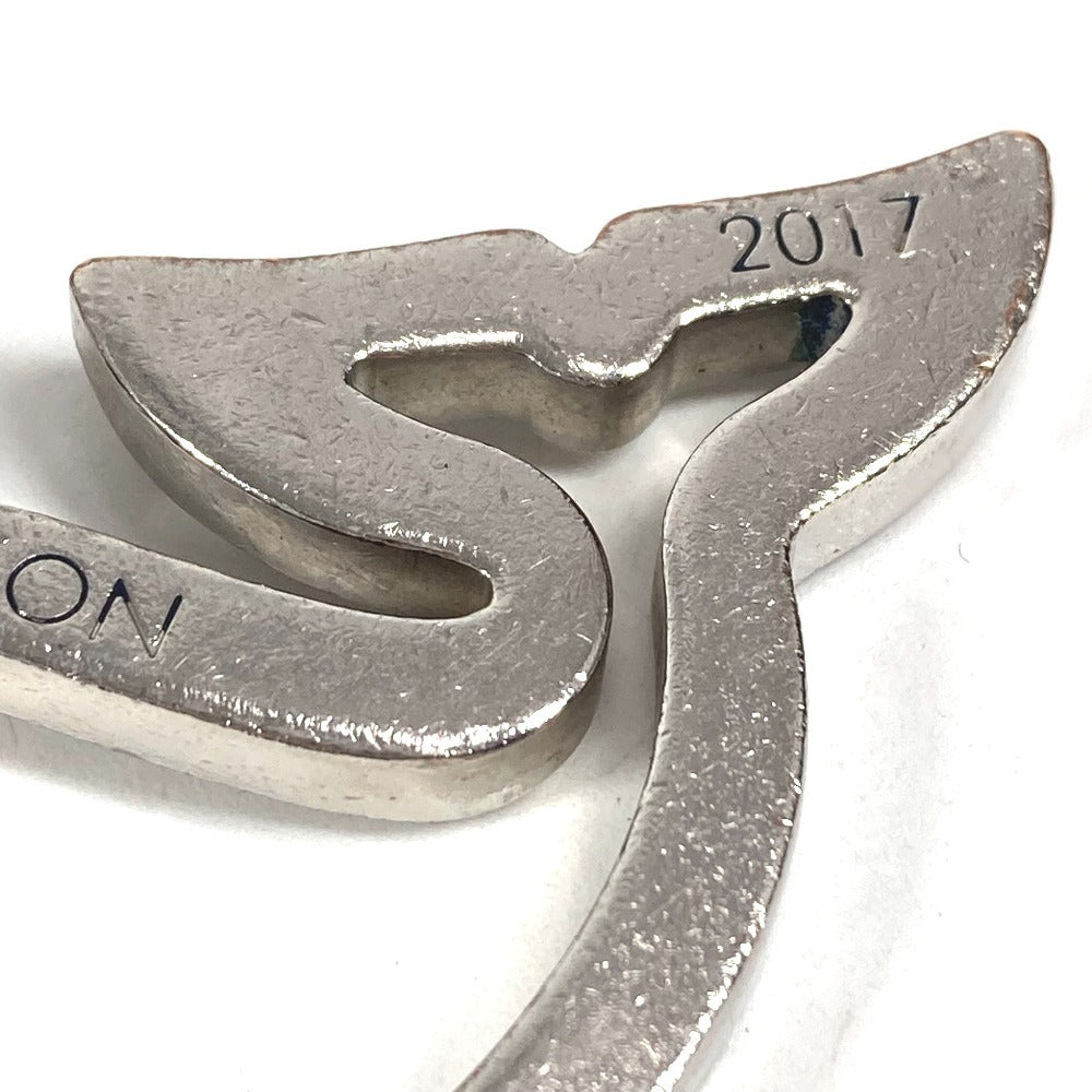 LOUIS VUITTON M61936 America's Cup Portecle Baleine Bag Charm Whale Key Holder Metal Unisex Silver
