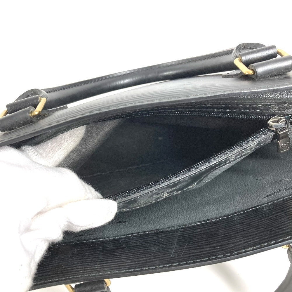 LOUIS VUITTON M59082 Epi Sac Plat Bag Tote Bag Vertical Tote Handbag Epi Leather Unisex Criel Black Black