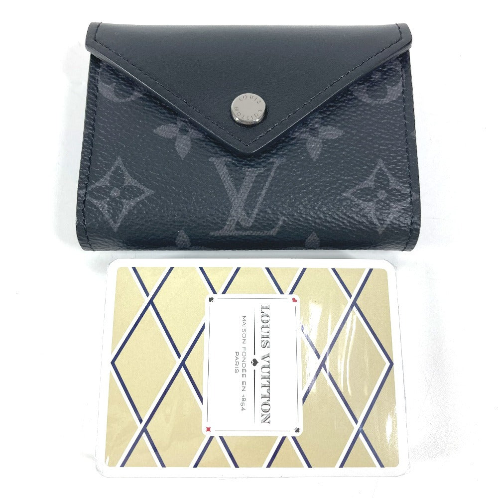 LOUIS VUITTON GI0198 Monogram Eclipse Etui Carte Arsène Playing Cards & Pouch 54 Cards Card Case Business Card Holder Card Case Monogram Eclipse Canvas Unisex Black