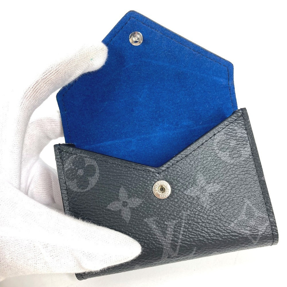 LOUIS VUITTON GI0198 Monogram Eclipse Etui Carte Arsène Playing Cards & Pouch 54 Cards Card Case Business Card Holder Card Case Monogram Eclipse Canvas Unisex Black