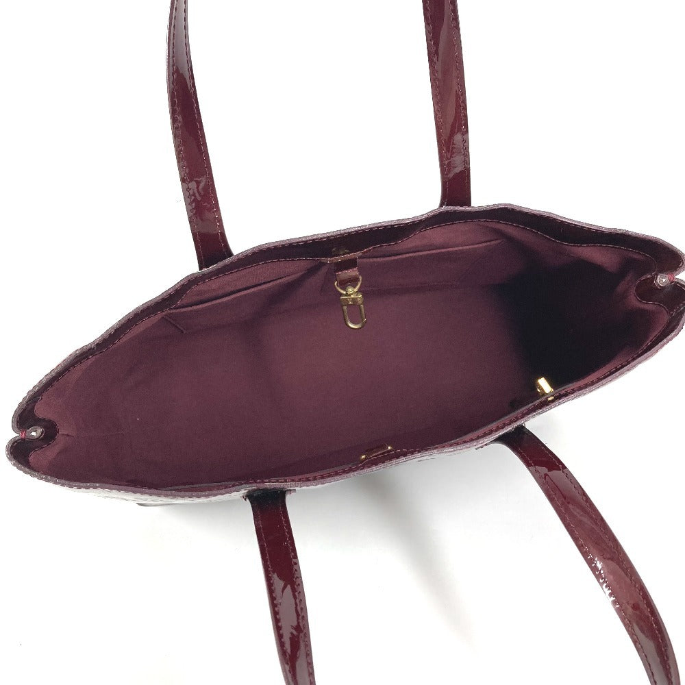 LOUIS VUITTON M91646 Monogram Vernis Wilshire MM Wilshire MM Bag Shoulder Bag Tote Bag Handbag Monogram Vernis Canvas Women's Rouge Fauviste Purple