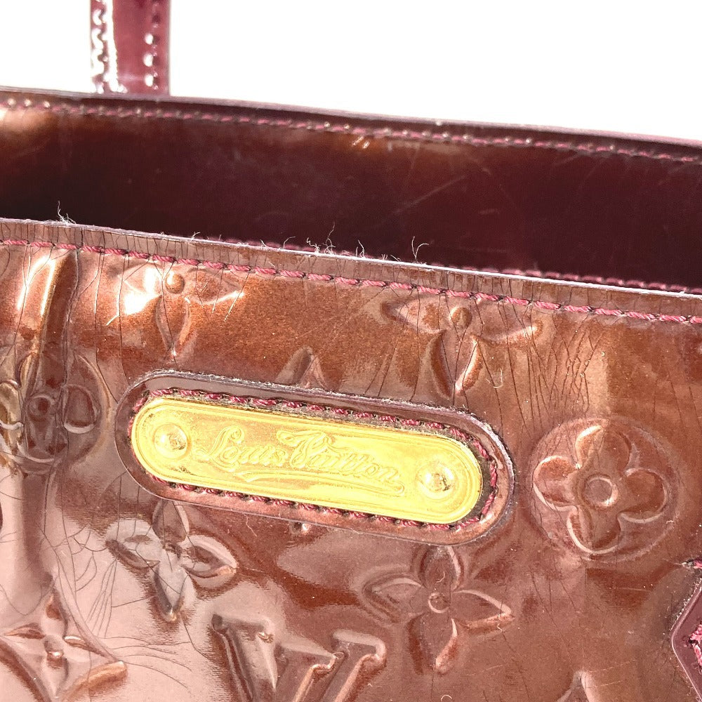 LOUIS VUITTON M91646 Monogram Vernis Wilshire MM Wilshire MM Bag Shoulder Bag Tote Bag Handbag Monogram Vernis Canvas Women's Rouge Fauviste Purple
