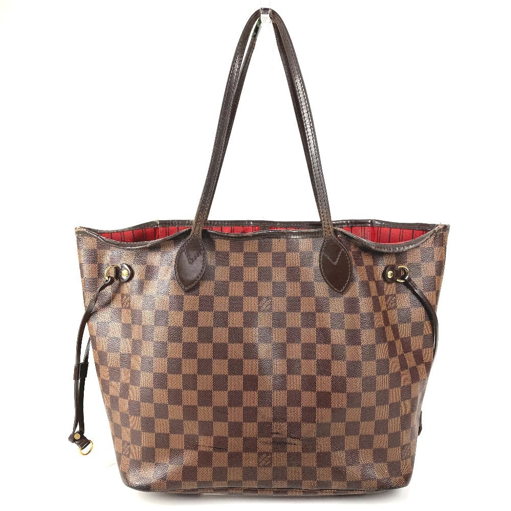 LOUIS VUITTON N41358 Damier Neverfull MM Neverfull MM Bag Shoulder Bag Handbag Tote Bag Damier Canvas Unisex Ebene Brown