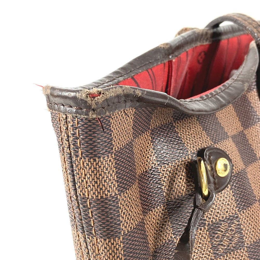 LOUIS VUITTON N41358 Damier Neverfull MM Neverfull MM Bag Shoulder Bag Handbag Tote Bag Damier Canvas Unisex Ebene Brown