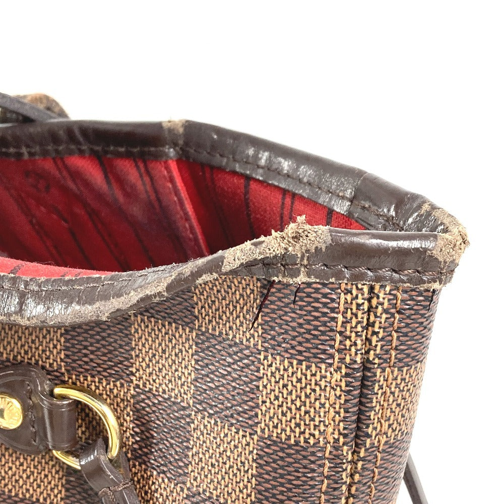 LOUIS VUITTON N41358 Damier Neverfull MM Neverfull MM Bag Shoulder Bag Handbag Tote Bag Damier Canvas Unisex Ebene Brown