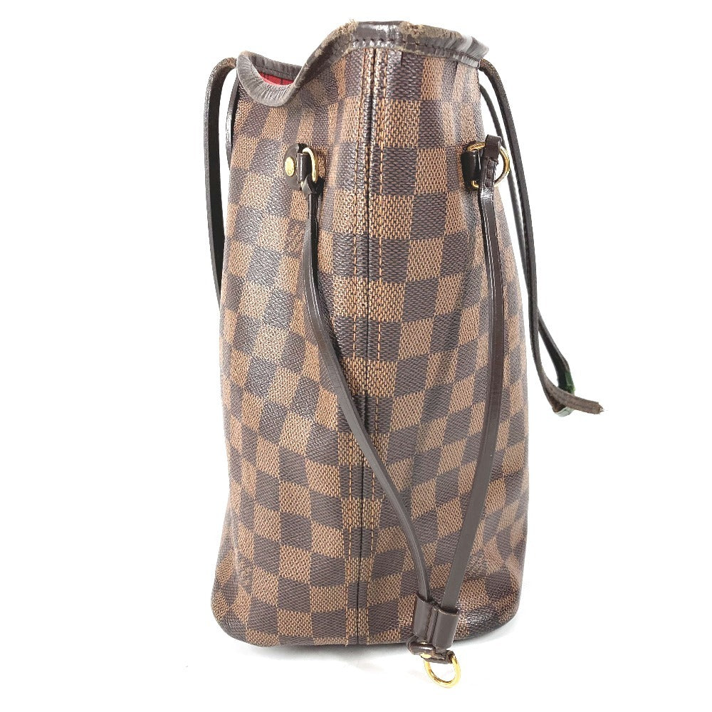 LOUIS VUITTON N41358 Damier Neverfull MM Neverfull MM Bag Shoulder Bag Handbag Tote Bag Damier Canvas Unisex Ebene Brown