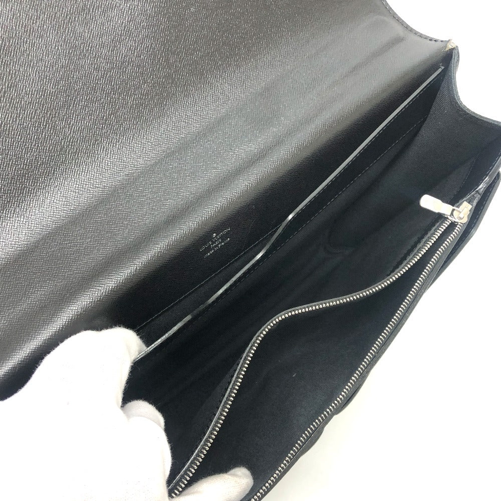 LOUIS VUITTON M32752 Taiga Neo Robust 2 Document Case Briefcase Bag Business Bag Taiga Leather Men's Ardoise Black