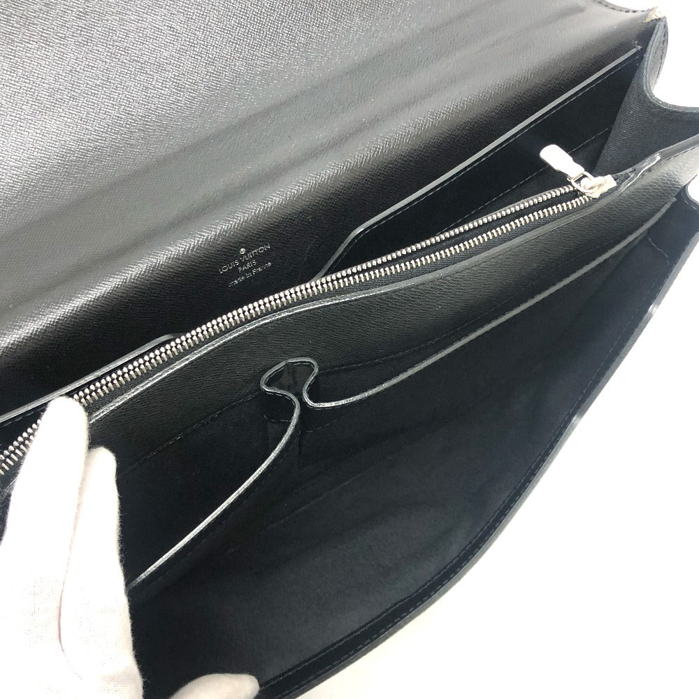 LOUIS VUITTON M32752 Taiga Neo Robust 2 Document Case Briefcase Bag Business Bag Taiga Leather Men's Ardoise Black