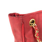 CHANEL Vintage CC Coco Mark Logo Matelasse Quilted Bag W Chain Shoulder Bag Tote Bag Shoulder Bag Leather/Coated Canvas Unisex Red