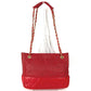 CHANEL Vintage CC Coco Mark Logo Matelasse Quilted Bag W Chain Shoulder Bag Tote Bag Shoulder Bag Leather/Coated Canvas Unisex Red