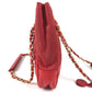 CHANEL Vintage CC Coco Mark Logo Matelasse Quilted Bag W Chain Shoulder Bag Tote Bag Shoulder Bag Leather/Coated Canvas Unisex Red