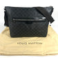 LOUIS VUITTON N41106 Damier Graphite Mick MM Mick MM Bag Sling Bag Shoulder Bag Damier Graphite Canvas Unisex Black