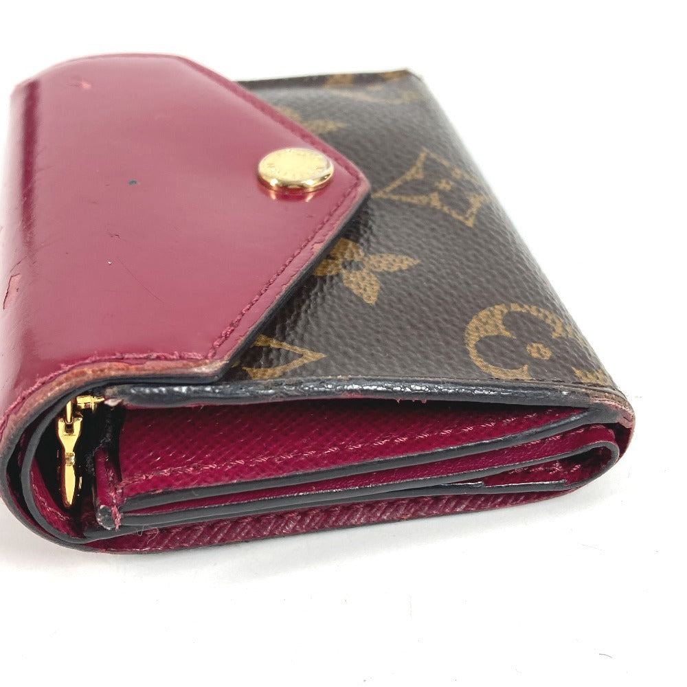 LOUIS VUITTON M62932 モノグラム ポルトフォイユ ゾエ コンパクトウォレット 財布 3つ折り財布 モノグラムキャンバス レディース フューシャ ブラウン