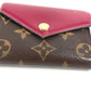 LOUIS VUITTON M62932 モノグラム ポルトフォイユ ゾエ コンパクトウォレット 財布 3つ折り財布 モノグラムキャンバス レディース フューシャ ブラウン