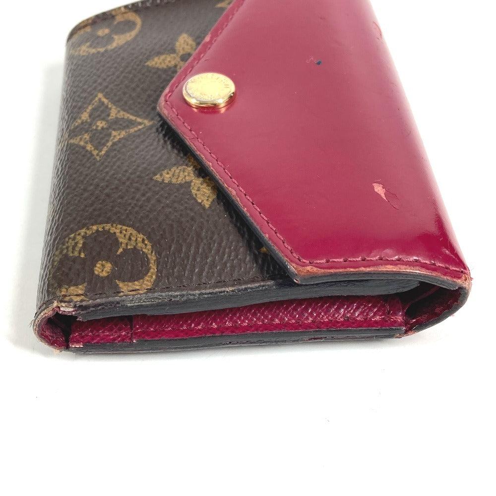 LOUIS VUITTON M62932 モノグラム ポルトフォイユ ゾエ コンパクトウォレット 財布 3つ折り財布 モノグラムキャンバス レディース フューシャ ブラウン
