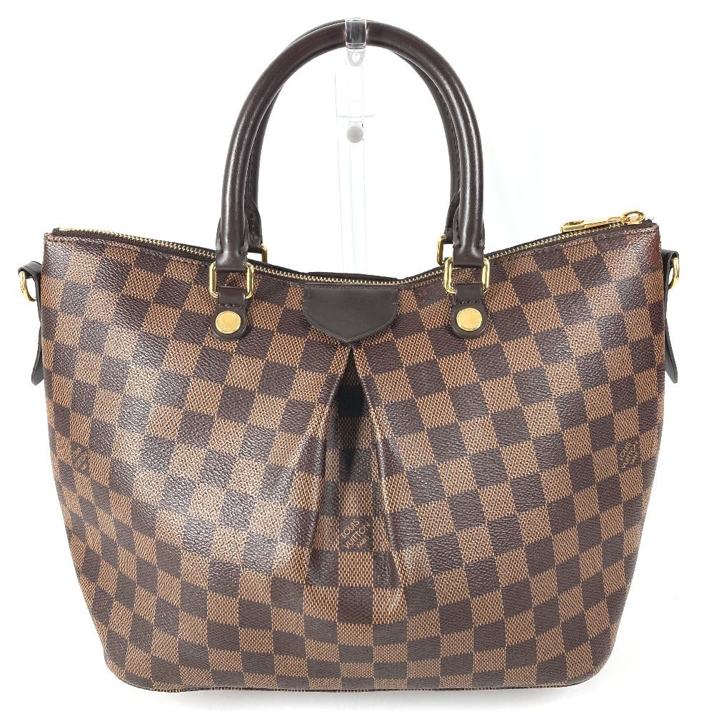 LOUIS VUITTON N41546 Damier Siena MM Siena MM Bag Tote Bag Handbag Damier Canvas Women's Ebene Brown