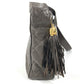 CHANEL Vintage CC Coco Mark Logo Quilted Matelasse Bag Crossbody Fringe Tassel Coco Ball Shoulder Bag Leather Unisex Brown