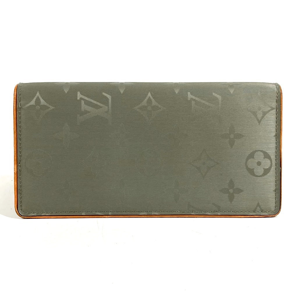 LOUIS VUITTON M63236 Monogram Titanium Portefeuille Brazza Long Wallet Bifold Canvas/Leather Unisex Grey