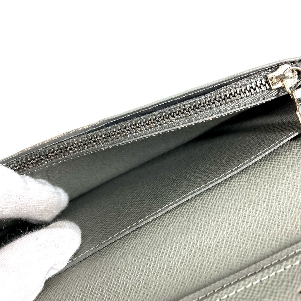 LOUIS VUITTON M63236 Monogram Titanium Portefeuille Brazza Long Wallet Bifold Canvas/Leather Unisex Grey