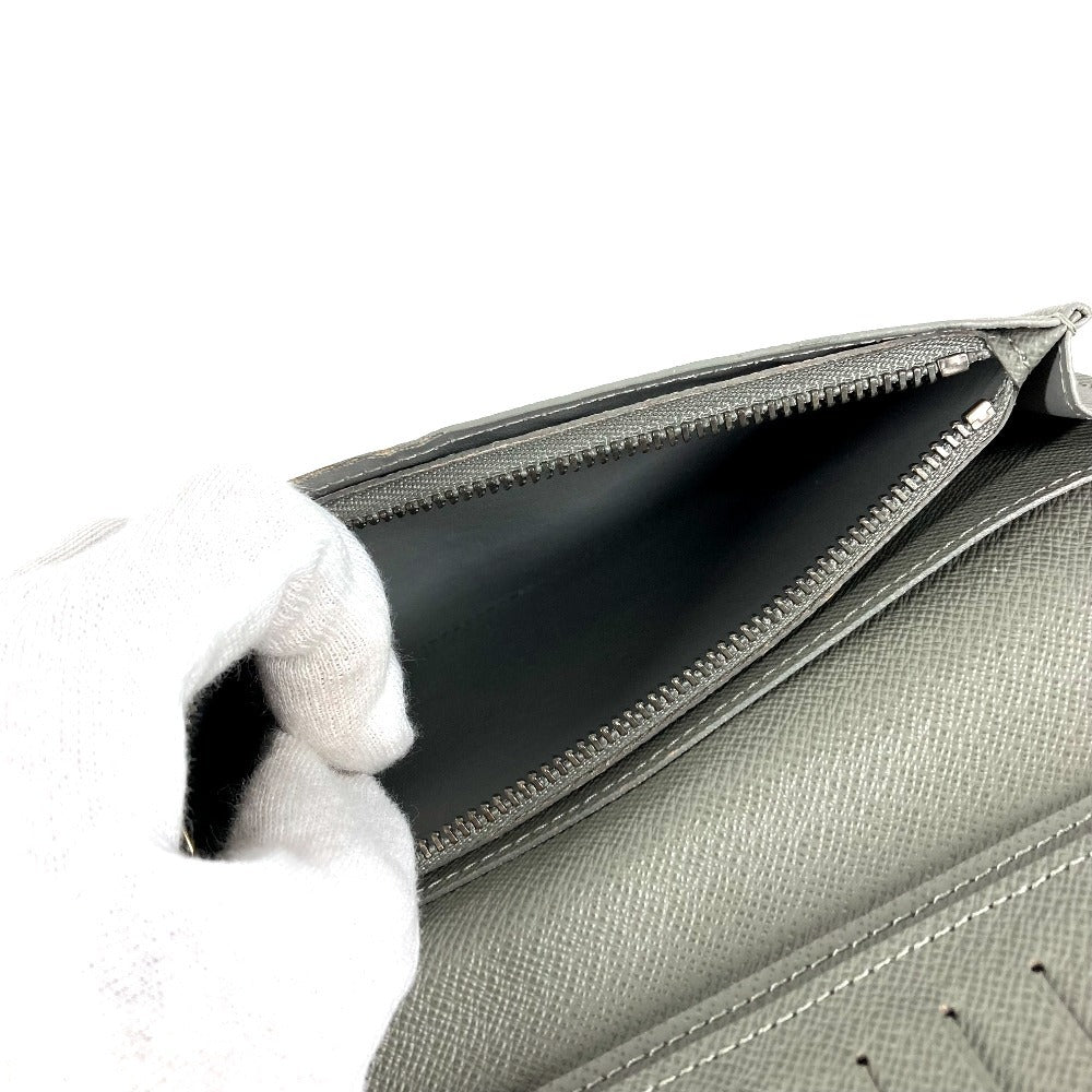 LOUIS VUITTON M63236 Monogram Titanium Portefeuille Brazza Long Wallet Bifold Canvas/Leather Unisex Grey