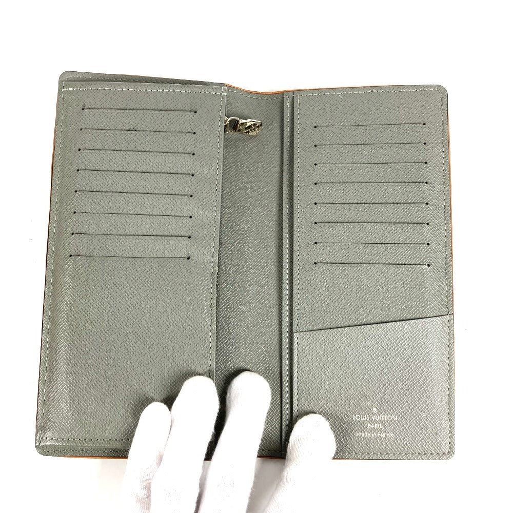 LOUIS VUITTON M63236 Monogram Titanium Portefeuille Brazza Long Wallet Bifold Canvas/Leather Unisex Grey