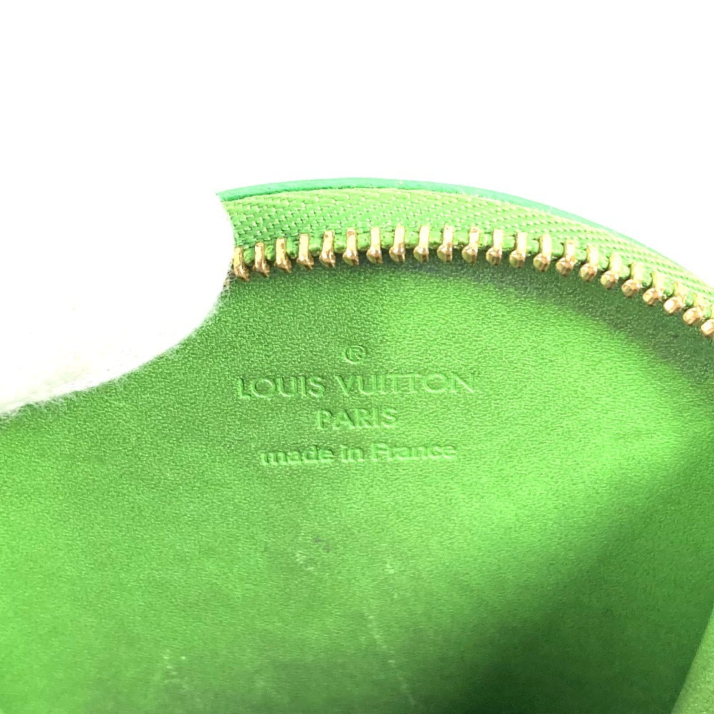 LOUIS VUITTON M93692 Monogram Vernis Rose Portemonnaie Chapeau Stephen Sprouse Wallet Coin Purse Chain Coin Case Monogram Vernis Ladies Green