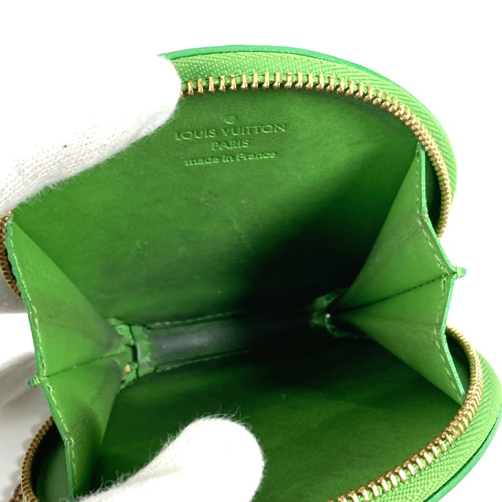LOUIS VUITTON M93692 Monogram Vernis Rose Portemonnaie Chapeau Stephen Sprouse Wallet Coin Purse Chain Coin Case Monogram Vernis Ladies Green