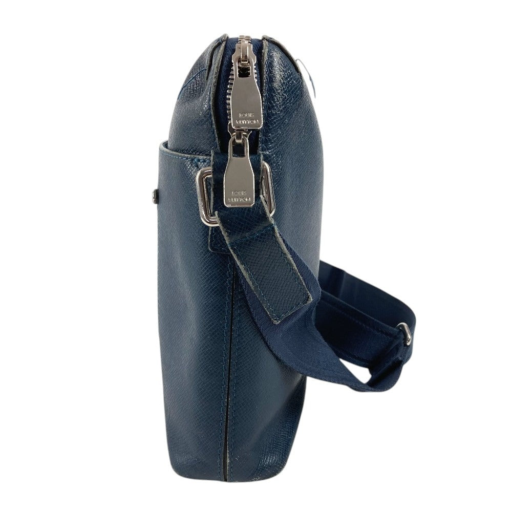 LOUIS VUITTON M30236 Taiga Grigori Bag Crossbody Shoulder Bag Taiga Leather Unisex Ocean Blue