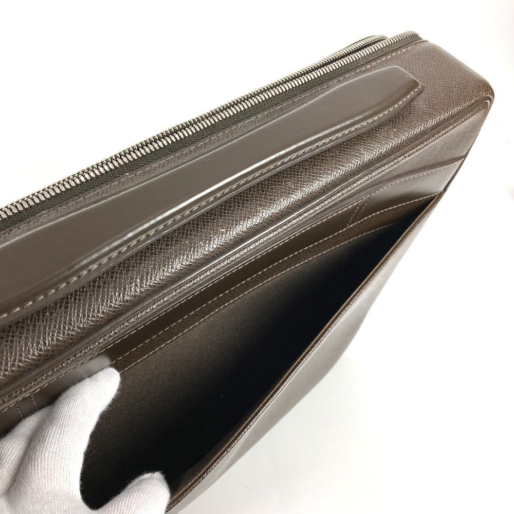 LOUIS VUITTON M30838 タイガ ポルト オルディナトゥール オデッサ トートバッグ カバン 書類バッグ ハンドバッグ ビジネスバッグ タイガレザー ユニセックス グリズリ ブラウン