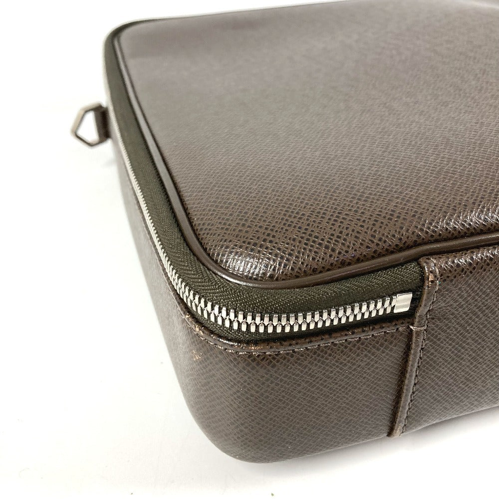 LOUIS VUITTON M30838 タイガ ポルト オルディナトゥール オデッサ トートバッグ カバン 書類バッグ ハンドバッグ ビジネスバッグ タイガレザー ユニセックス グリズリ ブラウン