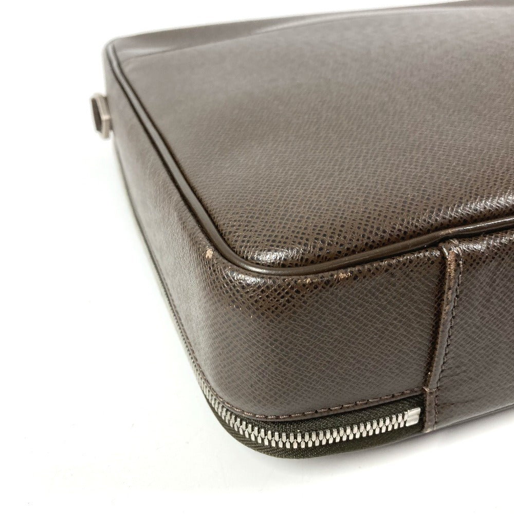 LOUIS VUITTON M30838 タイガ ポルト オルディナトゥール オデッサ トートバッグ カバン 書類バッグ ハンドバッグ ビジネスバッグ タイガレザー ユニセックス グリズリ ブラウン