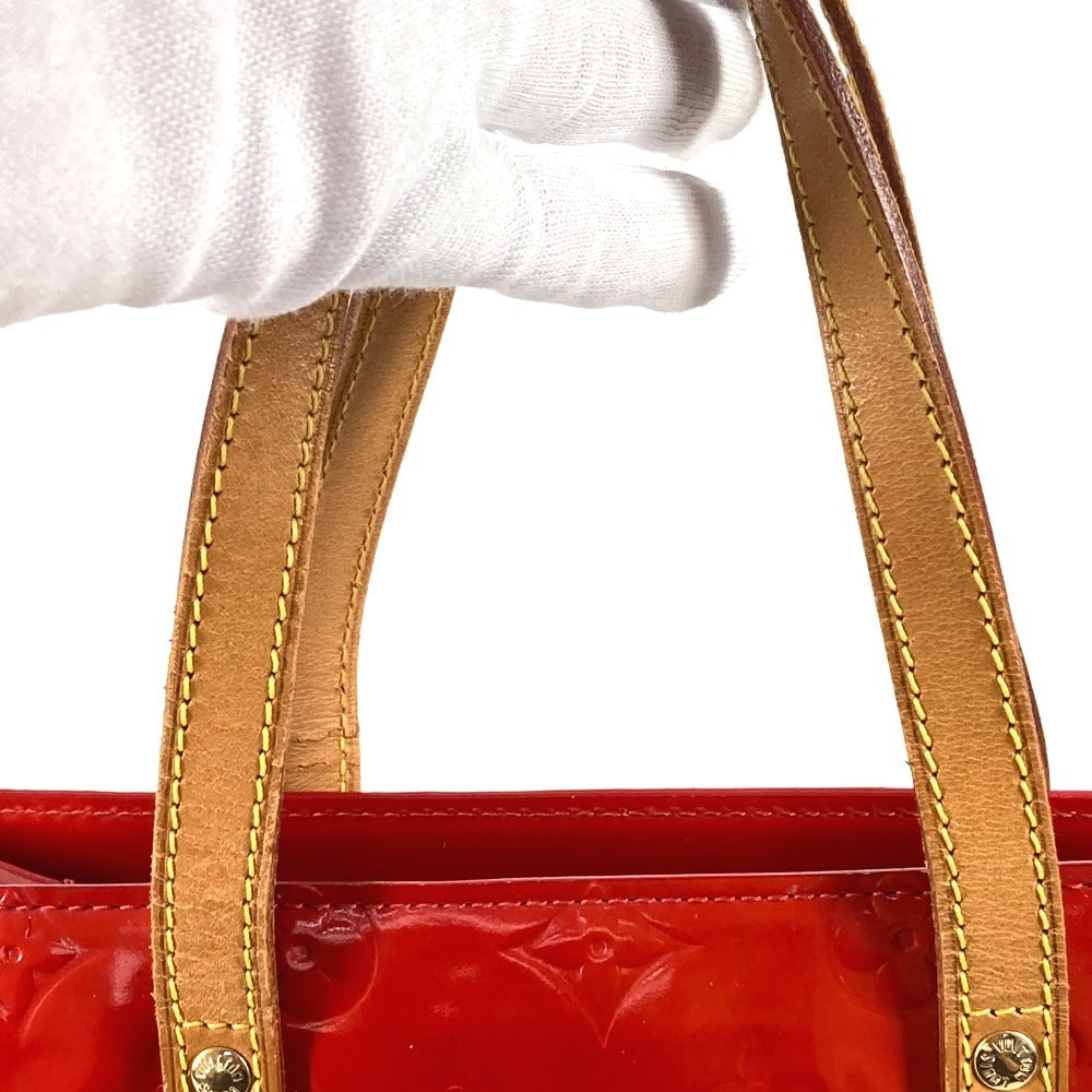 LOUIS VUITTON M91086 Monogram Vernis Reade MM Tote Bag Shoulder Bag Monogram Vernis Canvas Women's Rouge Red