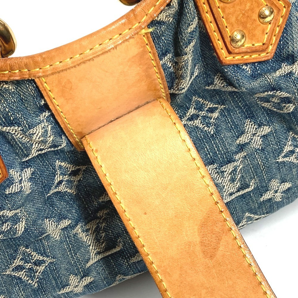 LOUIS VUITTON M95020 モノグラムデニム プリーティ カバン ミニバッグ ハンドバッグ モノグラムデニム レディース ブルー